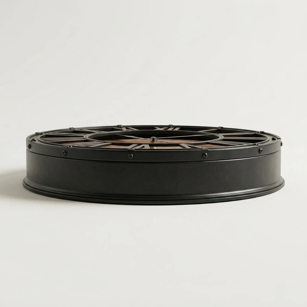 Edaxo Sieninis industriainis laikrodis ARON, Ø 39 cm