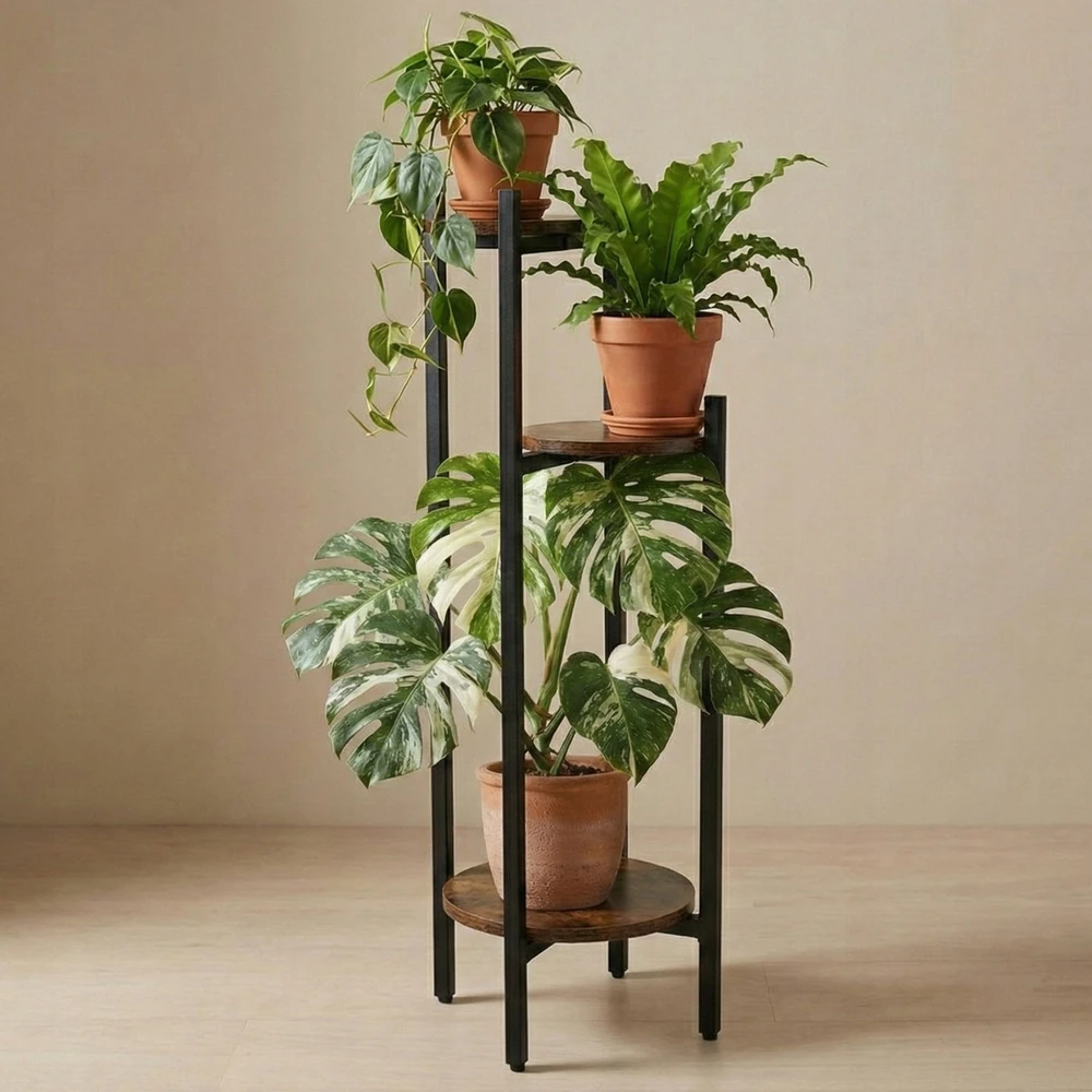 Edaxo Siauras stovimas gėlių vazonas STEM 3 gėlėms, Ø 33 x 80,5 cm