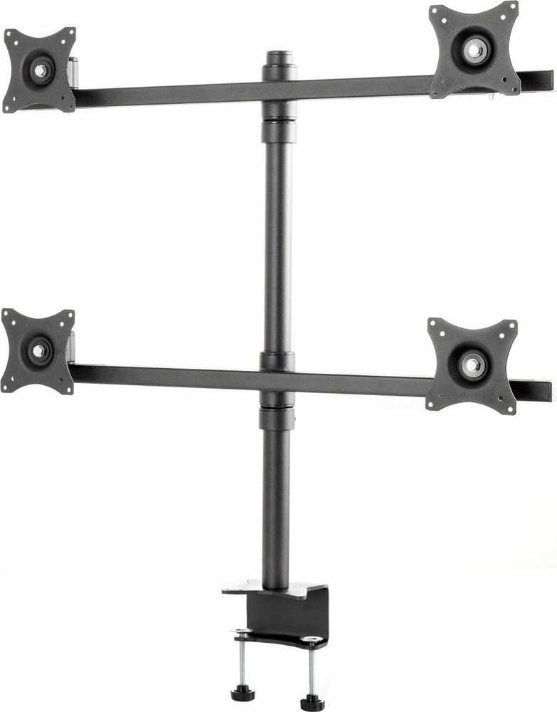 Laikiklis Edbak 19”-27” Quad-LCD Desk Mount, c:Juodas