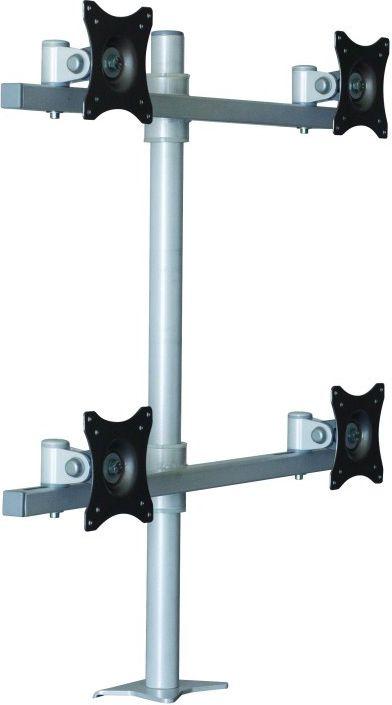Laikiklis Edbak 19”-27” Quad-LCD Desk Mount, c:Juodas
