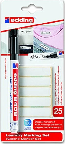 Edding 8408, Juodas, tip, Juodas, Raudona, Baltas, 0.75 mm, Cardboard, Glass, Metal, Paper, Plastic, Niemcy