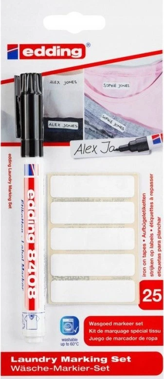 Edding 8408, Juodas, tip, Juodas, Raudona, Baltas, 0.75 mm, Cardboard, Glass, Metal, Paper, Plastic, Niemcy