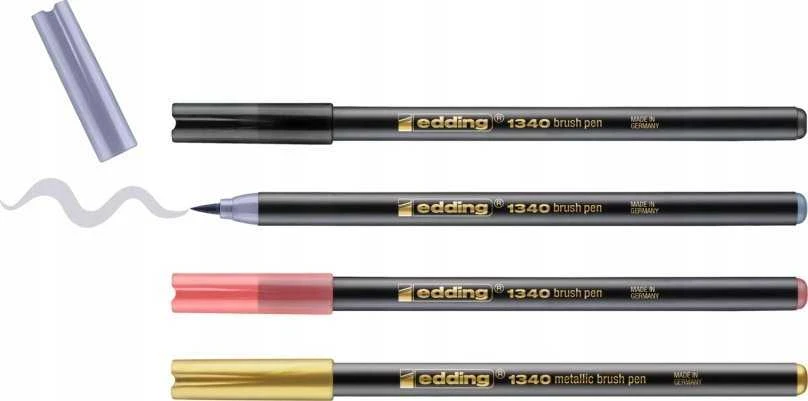Edding antgaliu žymeklis e-1340 EDDING, 4 vnt., metalo spalvų mišinys
