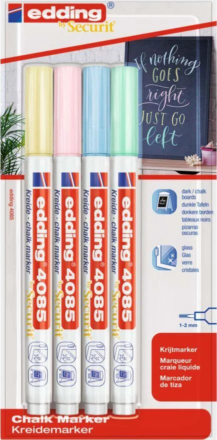 Edding adding Kratiniai Žymekliai, 4 vnt, spalvinga, 4085