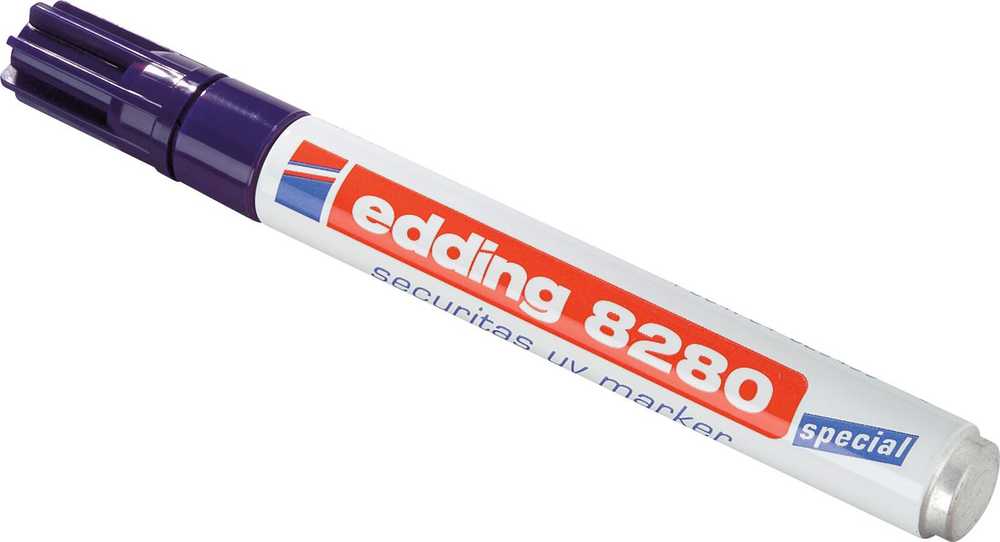 Edding Marker Edding® 8280 skaidrus UV - usynlig mærkning/tyverisikring