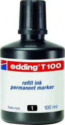 Edding nuolatinio žymeklio rašalas 100ml juodas EDDIND T100/001/C
