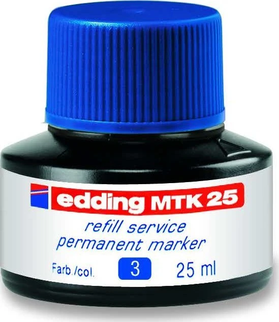 Tušas permanentiniams žymekliams Edding MKT25, 25ml, mėlynos spalvos