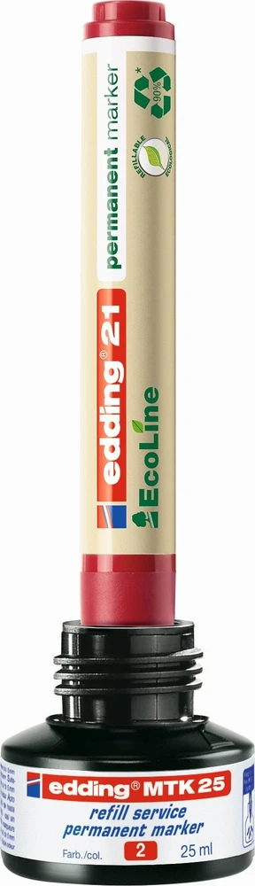 Tušas permanentiniams žymekliams Edding MKT25, 25ml, mėlynos spalvos