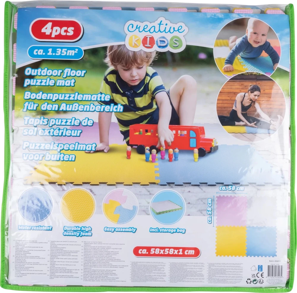 Eddy Toys EVA putų dėlionės kilimėlis vaikams ir sportui