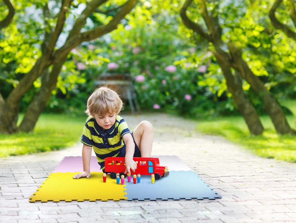 Eddy Toys EVA putų dėlionės kilimėlis vaikams ir sportui