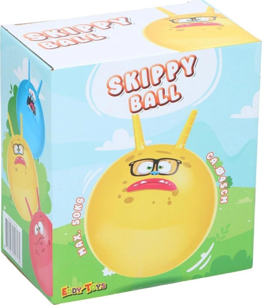 Eddy Toys Skersinė kamuolys su ragais 45 cm geltonas