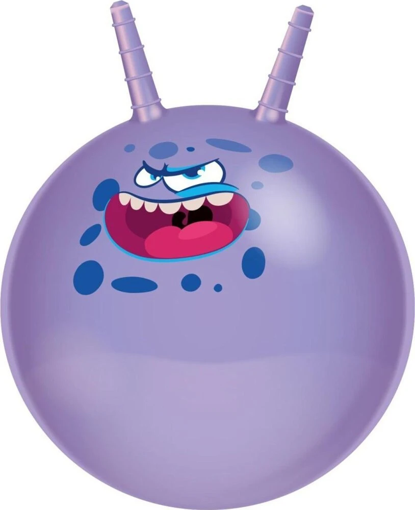 Eddy Toys Violetinis šokinėjimo kamuolys su rankenomis 45 cm