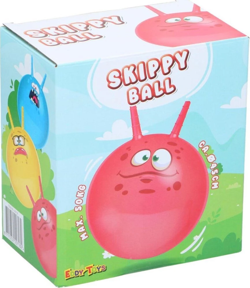 Eddy Toys Rožinė šokinėjimo kamuolys su rageliais
