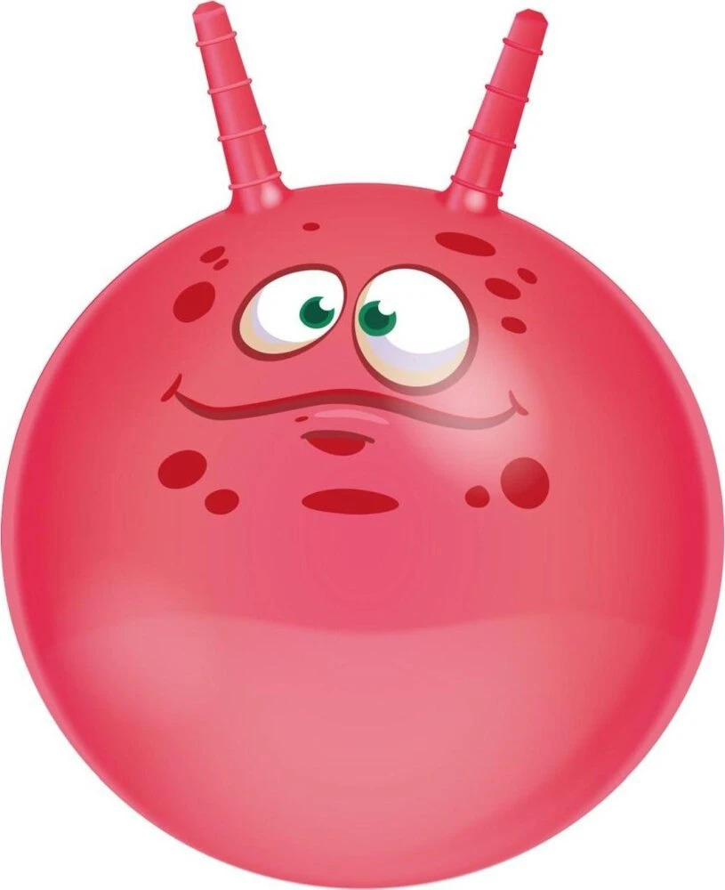 Eddy Toys Rožinė šokinėjimo kamuolys su rageliais
