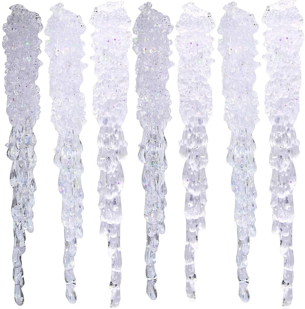Edelman Bombka formówka plastikowa bezpieczna sopel wys: 21CM 7SZT MICA