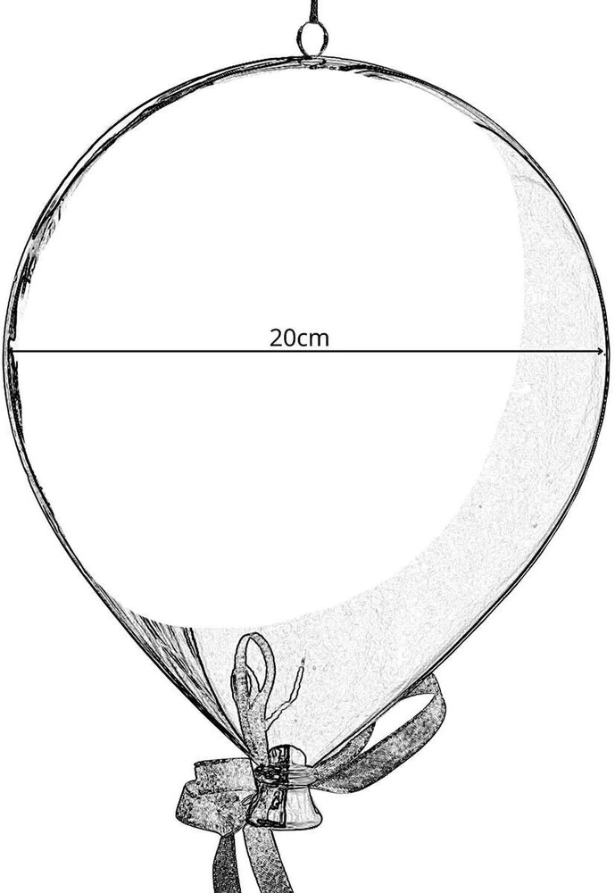 Edelman Plastikinis saugus forminis balionas, skersmuo 20 cm – raudonas