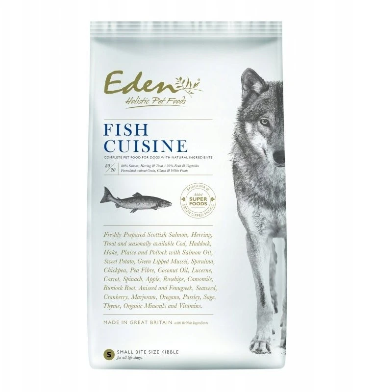 EDEN Cuisine 80/20 žuvis Small breeds – sausas Maistas šunims – 2kg