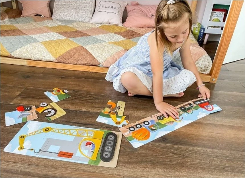 Dėlionė Kapitan Nauka Mažylių galvosūkių statybvietės galvosūkis 18m +