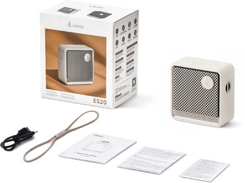 Edifier ES20 TCODE dramblio kaulo spalvos Bluetooth mažmeninė prekyba
