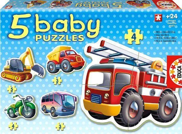 Pirmoji dėlionė EDUCA Baby Transportas 14866