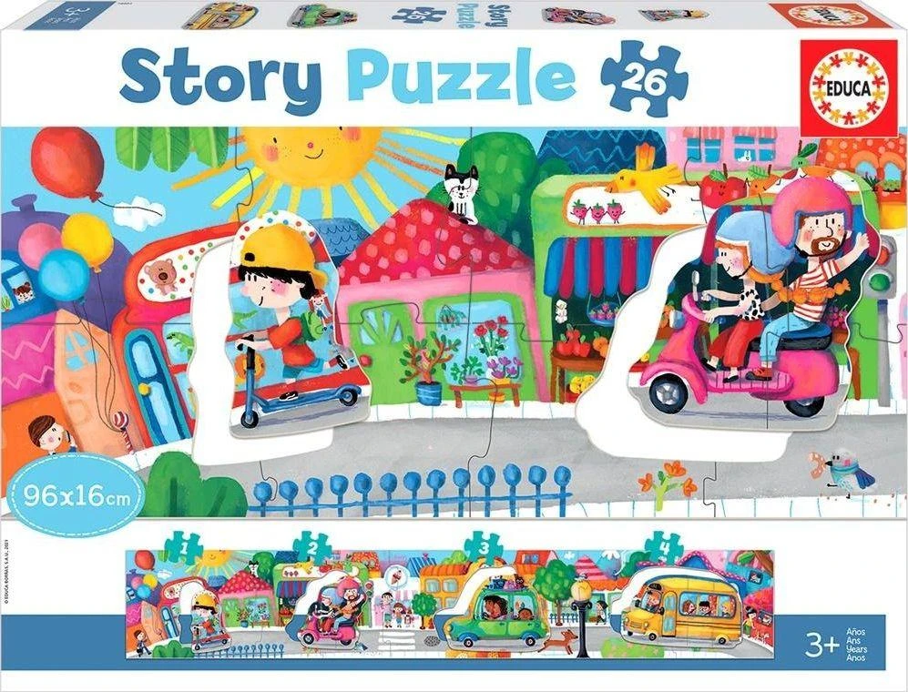 Dėlionė Educa Puzzle 26 Miesto transporto priemonės (panorama) G3