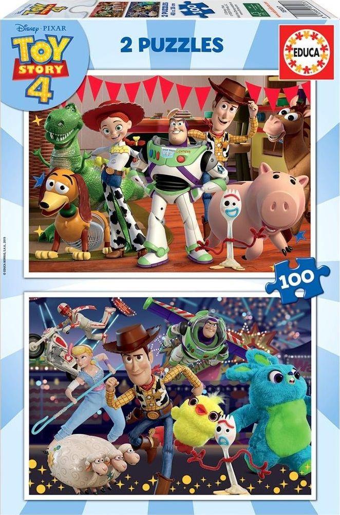 Dėlionė Educa 2 galvosūkių rinkinys Toy Story Ready to play 100 Dalys 40 x 28 cm