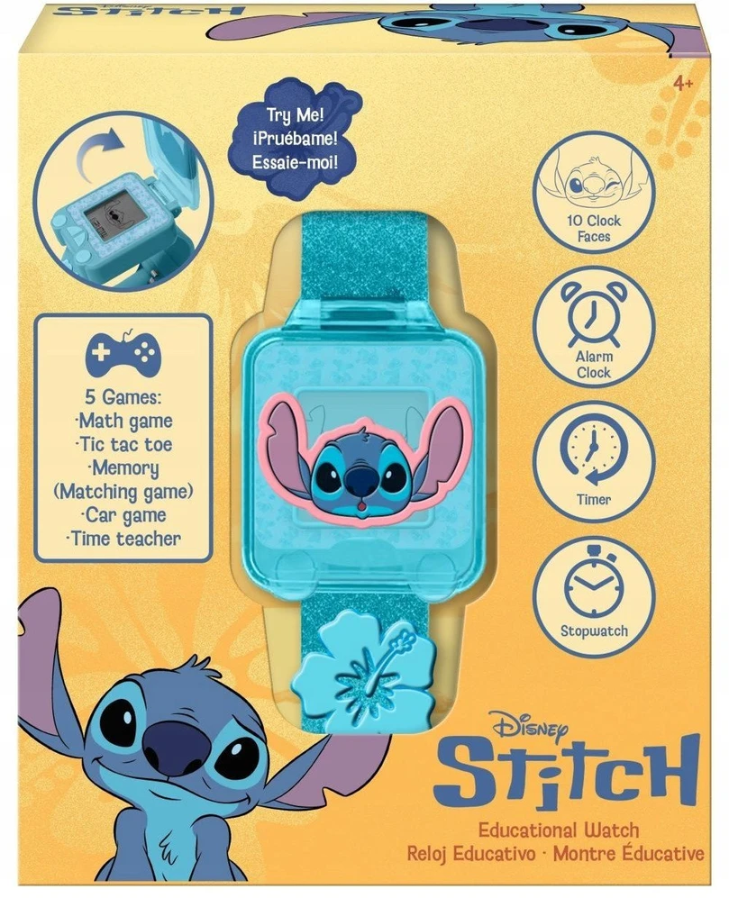 Lilo And Stitch Lilo ir Stitch edukacinis skaitmeninis laikrodis su žaidimais
