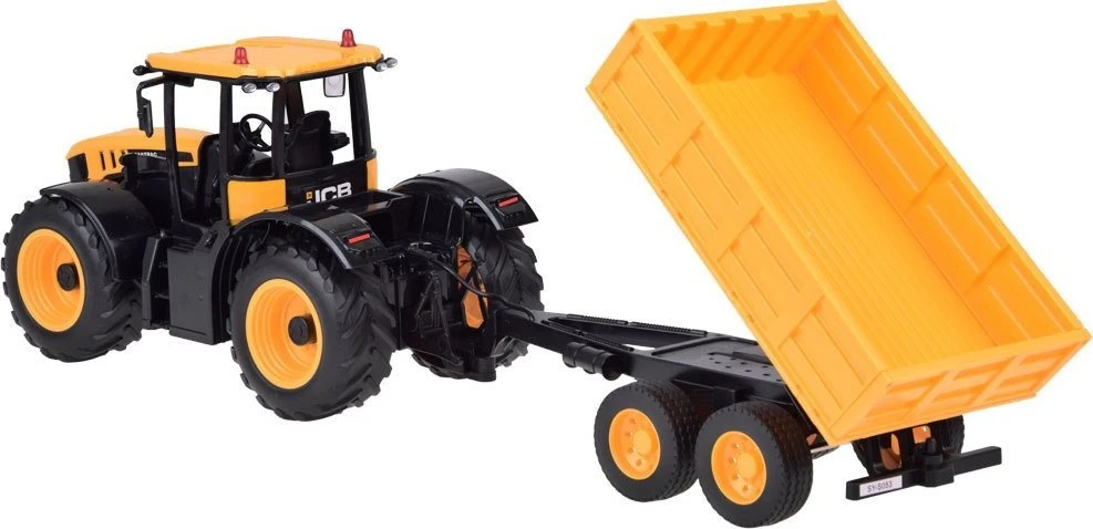 Jokomisiada EE JCB nuotoliniu būdu valdomas vilkikas su priekaba Double E 1:16 RC0670