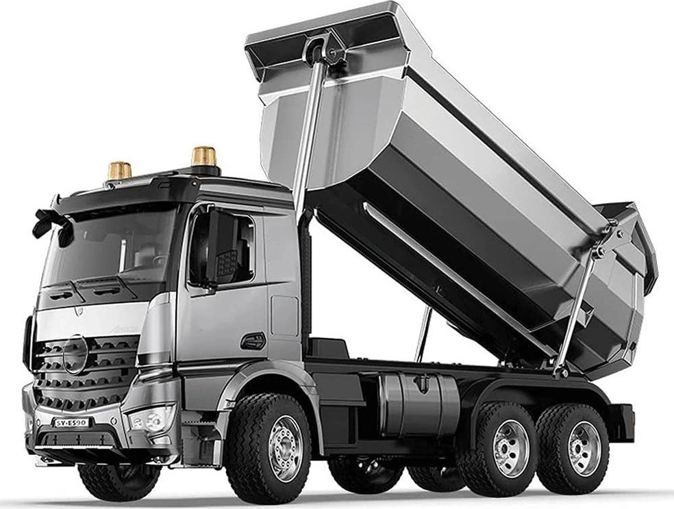 Mercedes Arocs METAL vairuojamas savivartis EE su puspriekabe 1:20 RC0667
