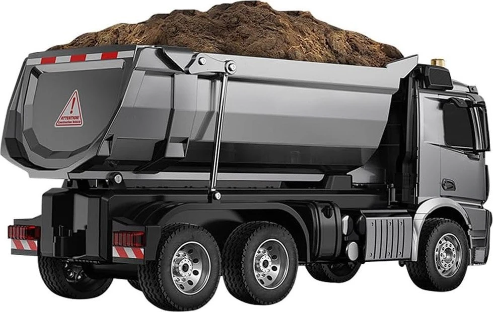 Mercedes Arocs METAL vairuojamas savivartis EE su puspriekabe 1:20 RC0667
