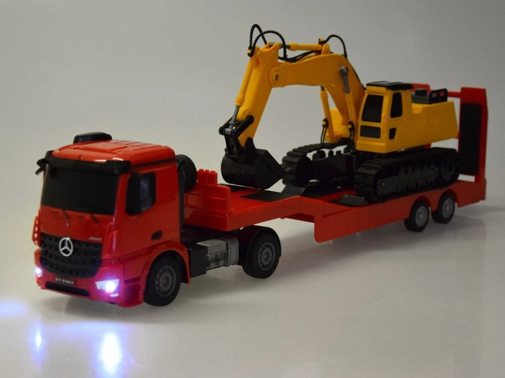 Jokomisiada Nuotolinio valdymo pultas Mercedes sunkvežimiui + priekabai, ekskavatoriui, mastelis 1:26 RC0693