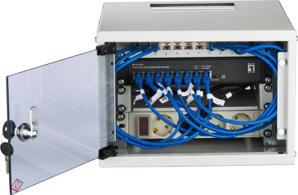 Efb Elektronik EFB 10" sieninis korpusas, 4U, 300 mm gylio, 1 dalies, RAL7035