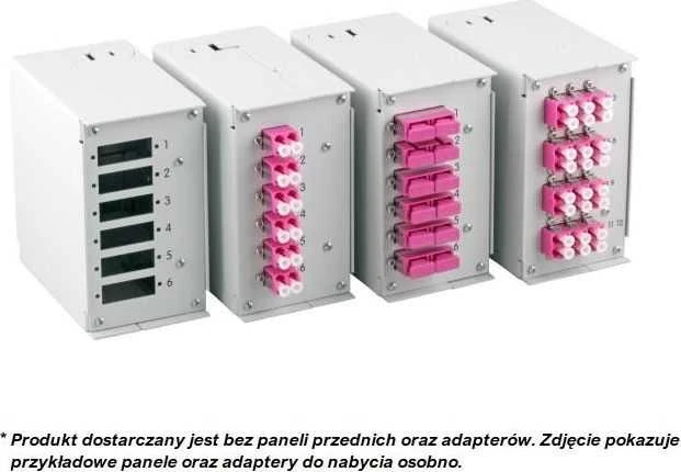 EFB 53705.1v3 Šviesolaidinė paskirstymo dėžutė DIN bėgeliui, pramoninė, be priekinio skydelio