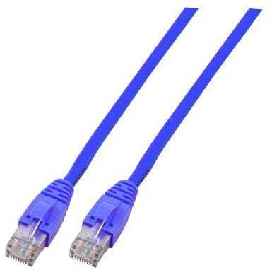 EFB EFB elektronika 3m Cat6 jungtis. Laido ilgis: 3m, kabelio standartas: Cat6, kabelio ekranavimas: U / UTP (UTP), 1 jungtis: RJ-45, 2 jungtis: RJ-45, kištukas, jungties lytis: kištukas / kištukas, danga, jungtys: auksinė, kabelio spalva: Mėlyna (K8104BL.3)