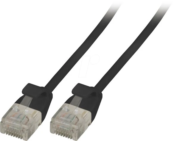 Efb Elektronik EFB Patchcord Cat.6a, U/UTP, ultraflex, juoda, 0.5m (K8108SW.0,5)