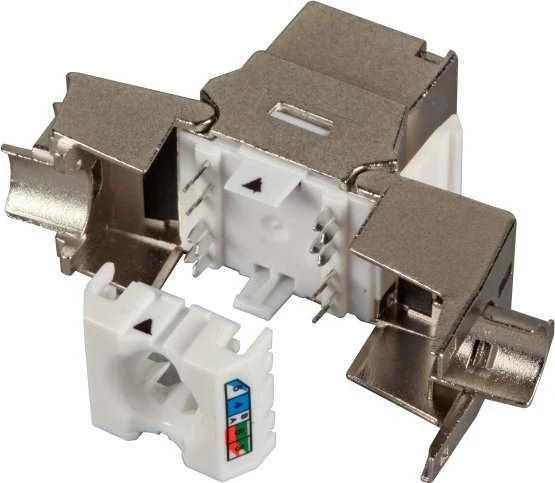 Efb Elektronik EFB EFB Keystone Cat6A 500Mhz sertifikuoti komponentai, įžeminimas, 10Gbit GHMT, paprastas surinkimas