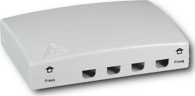 EFB Lizdas kliento FTTH vidinis sieninis šviestuvas, skirtas 4 SC Simplex/LC Duplex IP20 šviestuvams