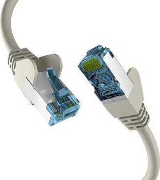 Efb Elektronik EFB EFB Netzwerkkabel CAT6a S/FTP PIMF mit CAT7 Rohkabel 10 Gigabit Ethernet Kupfer 15m grau