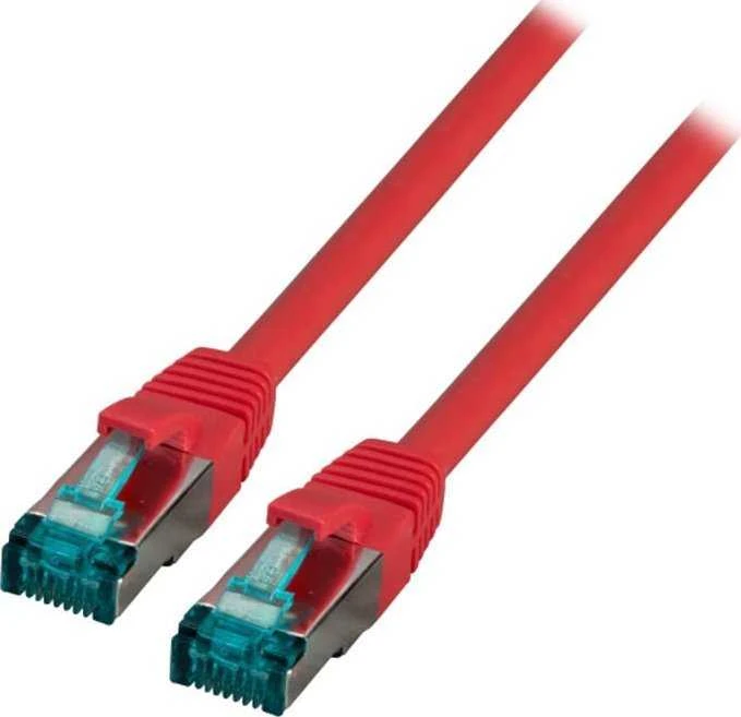 Efb Elektronik EFB RJ45 kabelis krosowy S/FTP, Cat.6A, LSZH, 0,15m, raudona (MK6001.0,15R)