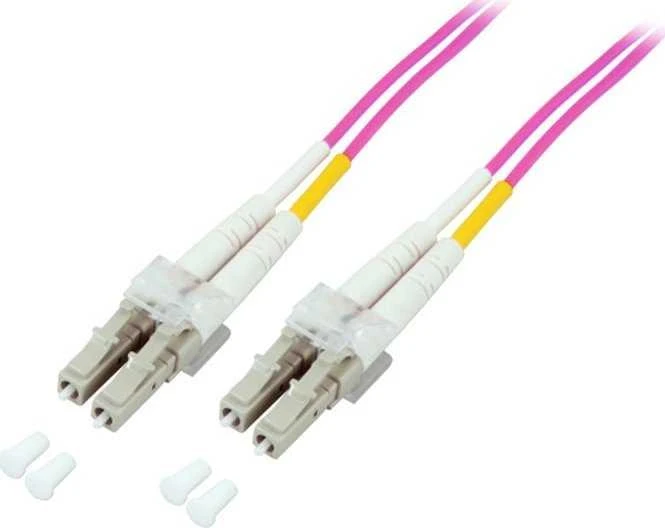 Efb Elektronik EFB EFB šviesolaidinio kabelio dvipusis trumpiklis LC-LC 50/125 OM4 7,5 metro LSZH behalogenis viržinio violetinio 2,0 mm, išbandytas su matavimo ataskaita