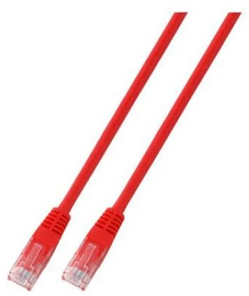 Efb Coferro Cables „Mercodan“ – jungiamasis kabelis – RJ-45 (kištukas) į RJ-45 (kištukas) – 1,5 m – UTP – CAT 5e – raudonas