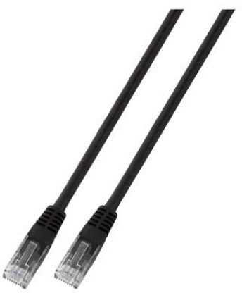 EFB EFB Elektronik K8100SW.7,5 kabelis sieciowy Juodas 7,5 m Cat6 U/UTP (UTP)
