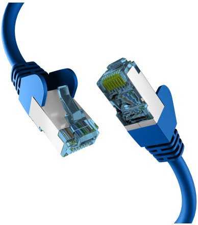 Efb Elektronik EFB EFB Netzwerkkabel CAT6a S/FTP PIMF mit CAT7 Rohkabel 10 Gigabit Ethernet Kupfer 15m blau