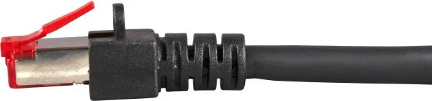 RNS® jungiamasis kabelis su apsauga nuo fiksavimo, Cat. 6, S/FTP, PiMF, PVC, 250MHz, juodas, 3m, Good Connections (8060-030S)