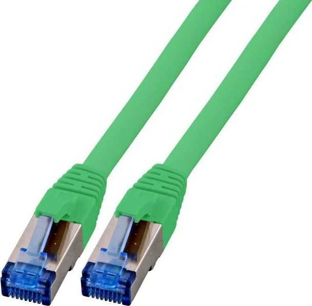Efb Elektronik EFB Patchcord RJ45 S / FTP, kat. 6A, kat. 7 Raw kabelis TPE superflex, 1m, žalia(K5525FGE.1)