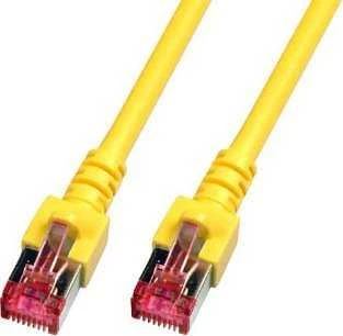 Efb Elektronik EFB patch kabelis RJ45 Cat.6 10.0 metrų 2x RJ45 PIMF geltonas