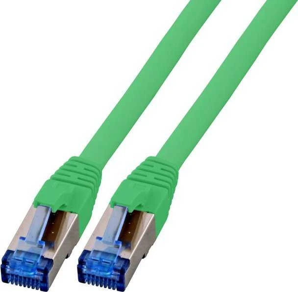 EFB RJ45 Komutacinis kabelis S/FTP, Cat.6A,Cat.7 RohCable TPE superflex, 0,5m, žalias (K5525FGN.0,5)