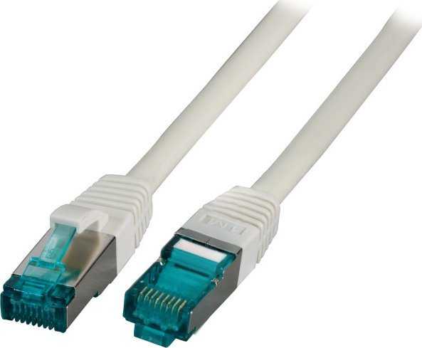 M-Cab EFB EFB RJ45 Patchkabel S/FTP, Cat.6A, LSZH, 15m, grau