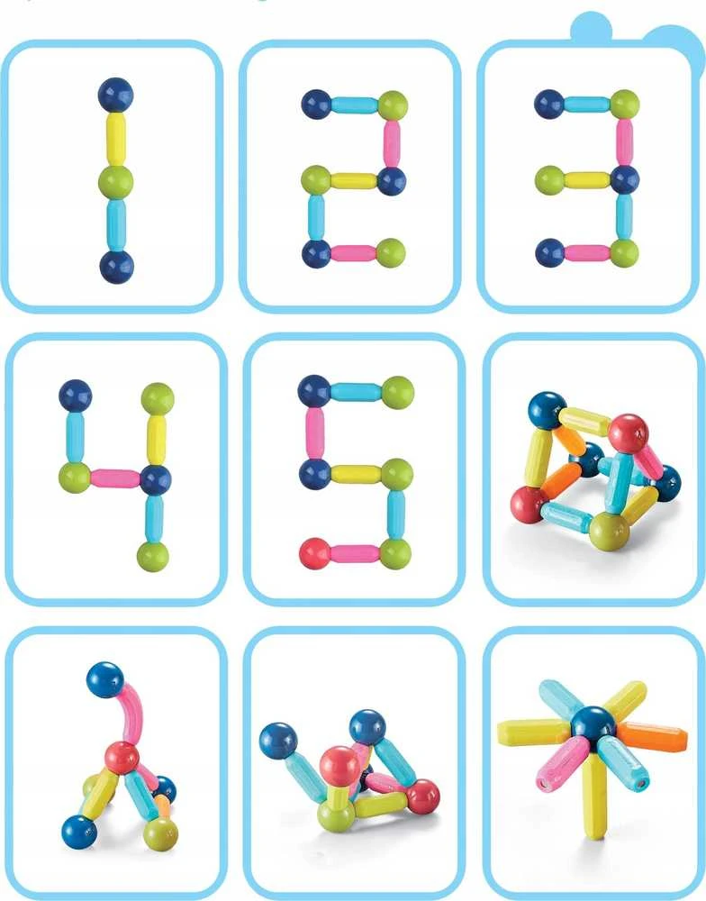 Egaleco Magnetiniai statybiniai blokeliai edukaciniai