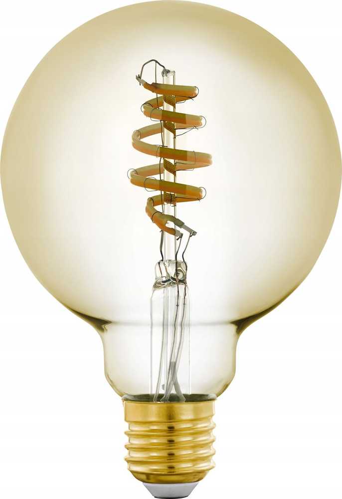 EGLO - E27 G95 spiralinė LED lemputė - gintaro spalvos - reguliuojamo baltumo - Zigbee ir Bluetooth
